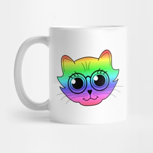 Professoressa Rainbow Cat Mug
